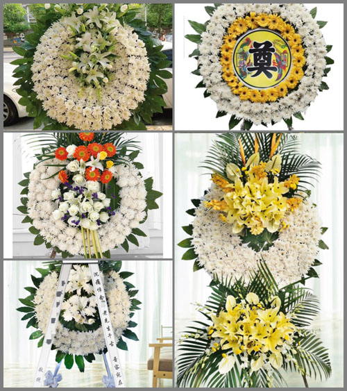 山东青岛莱西市水集街道水集三村花圈速递